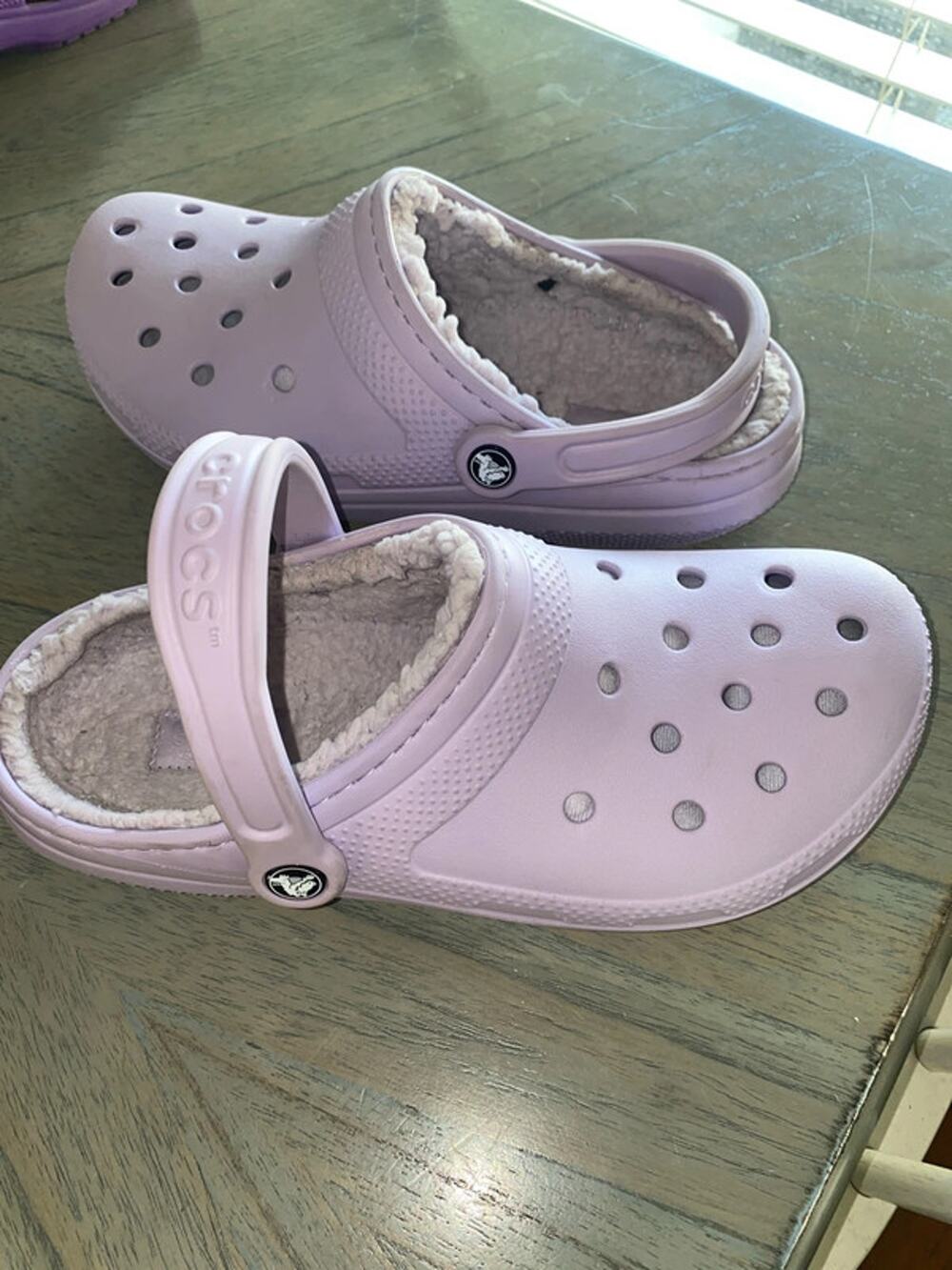 Crocs classic lined clogs Lavender women’s 9 men’s 7